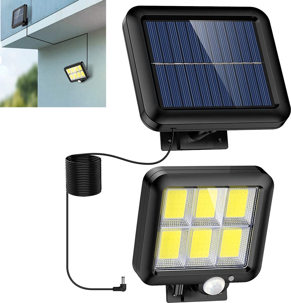 Verk Lampa solarna 120 led z czujnikiem ruchu zmierzchu Lampa solarna 120 led z czujnikiem ruchu zmierzchu
