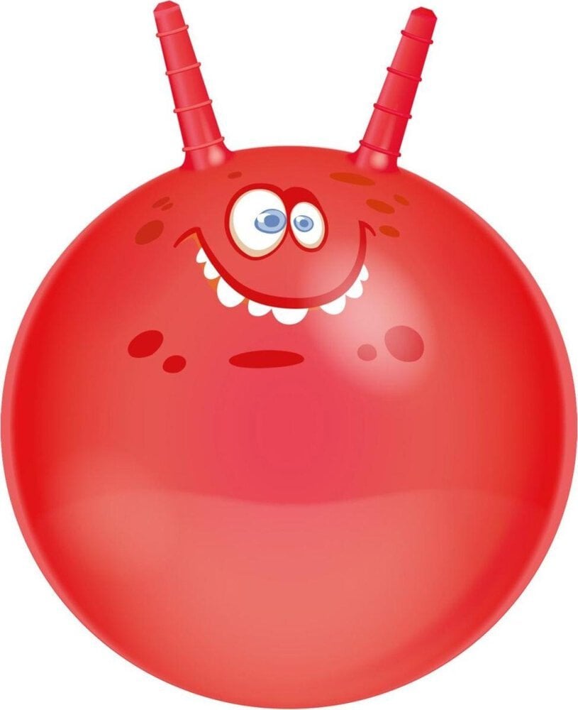 Eddy Toys PIŁKA DO SKAKANIA Z ROGAMI 45CM - CZERWONY