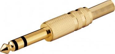 Goobay Wtyk jack - 6,35 mm - stereo