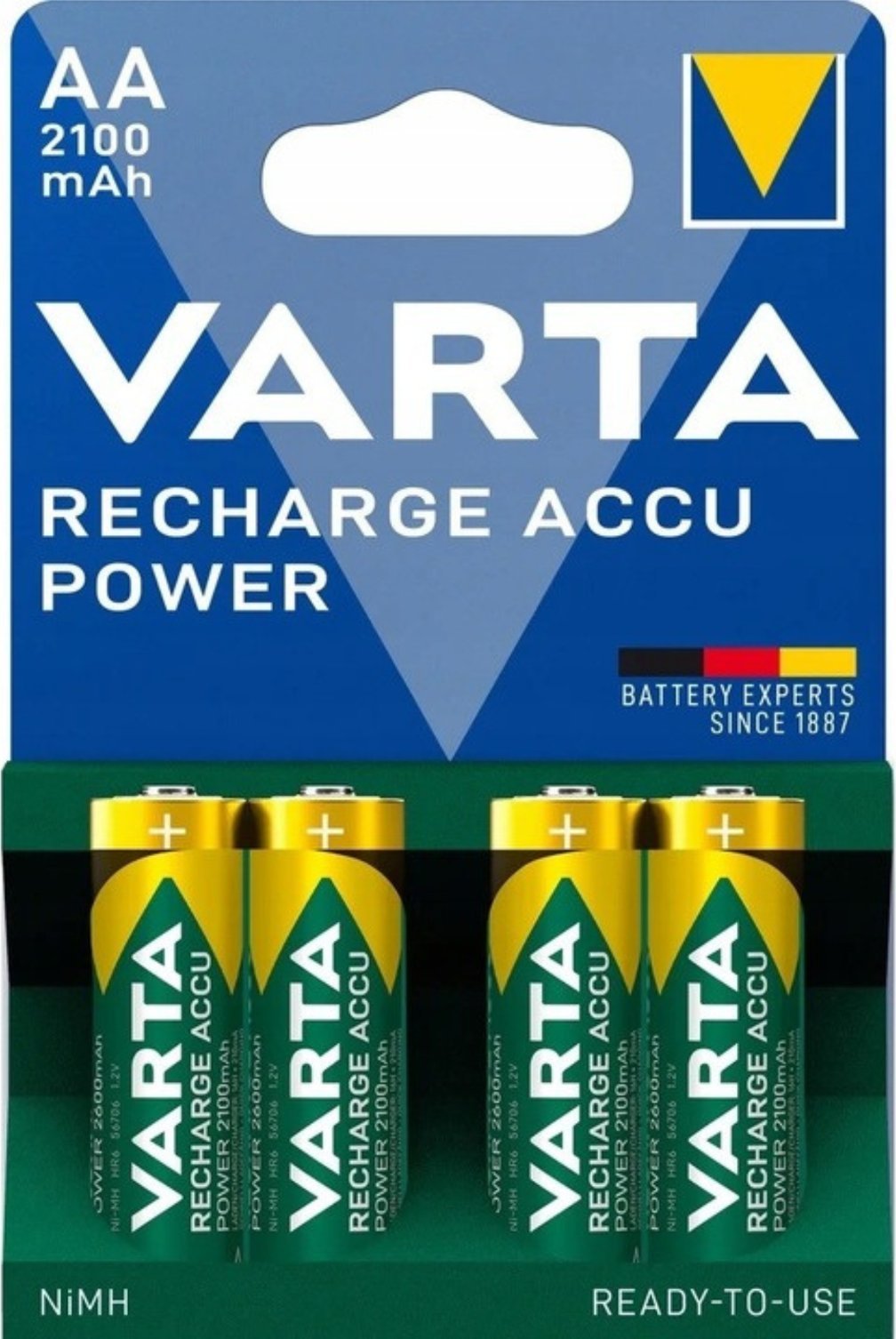 Varta Varta 4x akumulatorki READY2USE LR6/AA 2100mAh