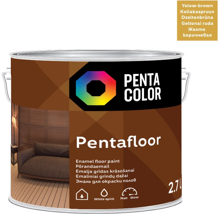 FLOOR PAINT PENTAFLOOR YELLOWISH BROW