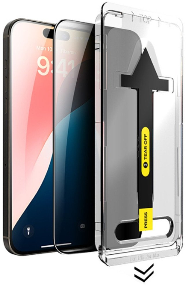 Szkło Supero Tempered Glass z aplikatorem hartowane do iPhone 16, przezroczyste