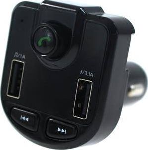 Transmiter FM MTuning_F Transmiter FM Bluetooth 12-24V 2xUSB 3.1A Woltomierz