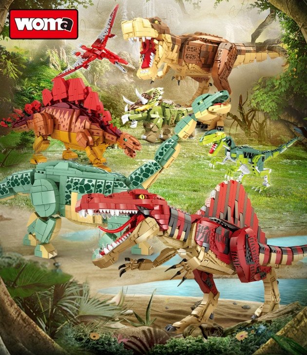 Klocki Dinozaur Stegosaurus Stegozaur Konstrukcyjne 697 el.