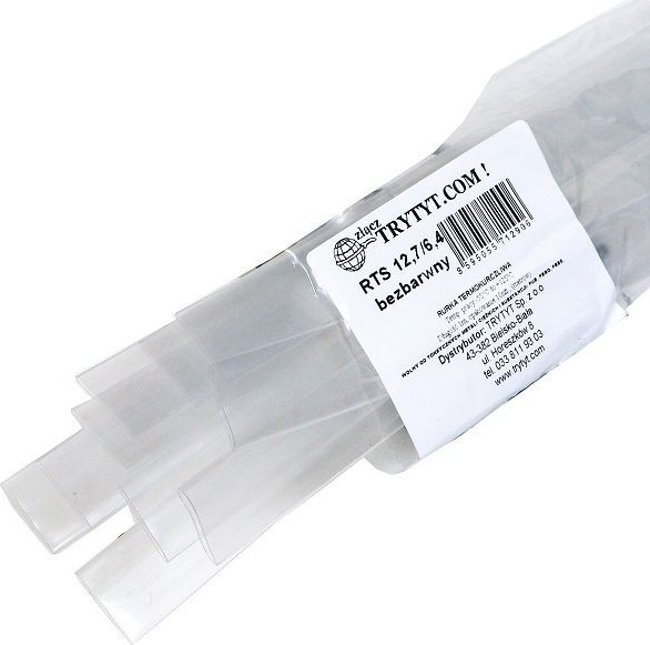 Trytyt 10x Koszulka termokurczliwa RTS 12,7/6,4 bezbarw