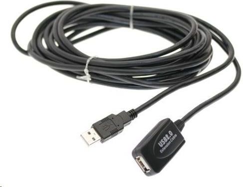 Kabel USB PremiumCord USB-A - USB-A 5 m Czarny (ku2rep5)