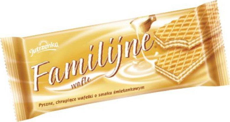 Jutrzenka Wafle FAMILIJNE Śmietankowe 180g JUTRZENKA