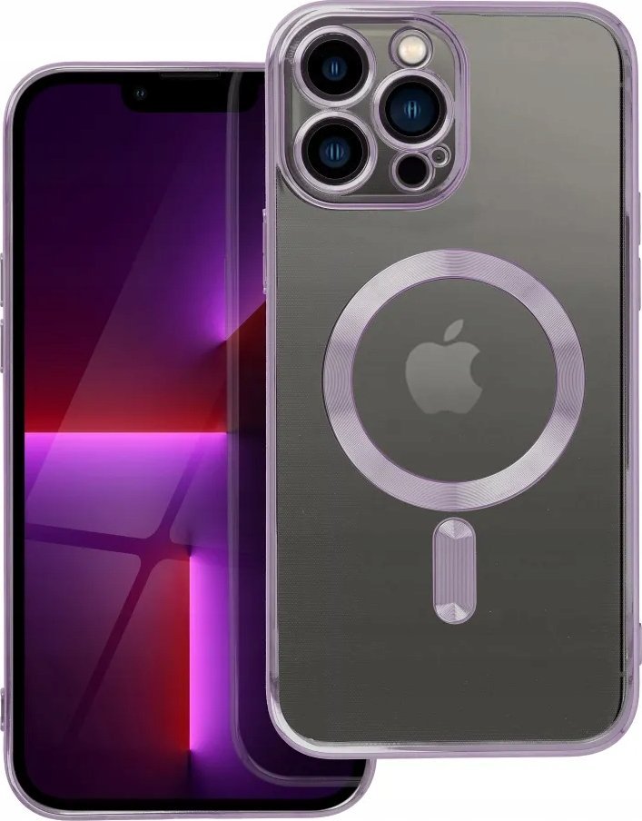 OEM Futerał ELECTRO MAG COVER kompatybilny z MagSafe do IPHONE 13 Pro Max fioletowy