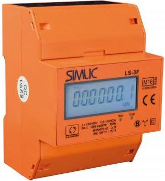 Simet Licznik energii elektrycznej 3-fazowy 80A 3x230/400V z wyświetlaczem LCD-3F/4M MID (85402010)
