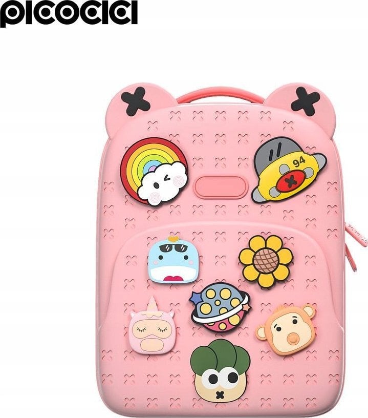 PICOCICI Mały plecak podróżny K16 różowy