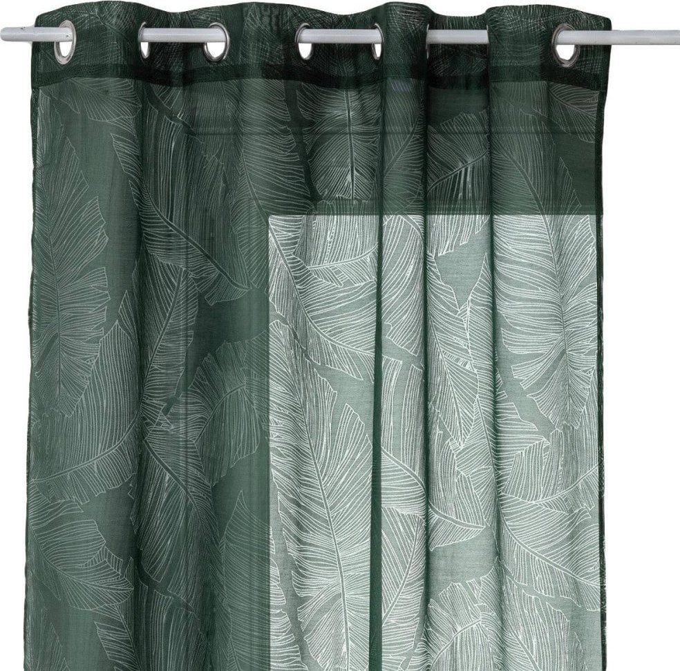 Atmosphera Firanka na przelotkach DEVO, 140 x 240 cm, kolor zielony