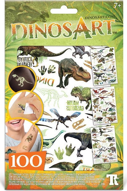 Storey Publishing LLC DINOSART temporary tattoos Glow in the Dark, 15302