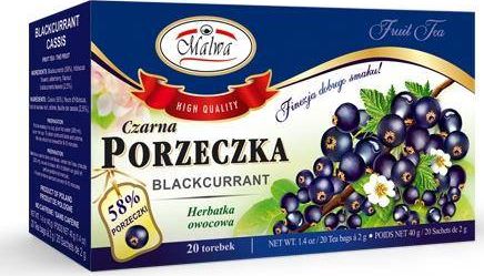 Malwa Herbata czarna porzeczka 20*2g fix MALWA