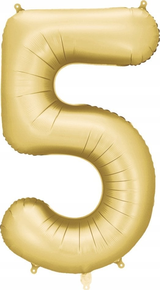 Balon fol.Cyfra 5 86cm złoty 82847