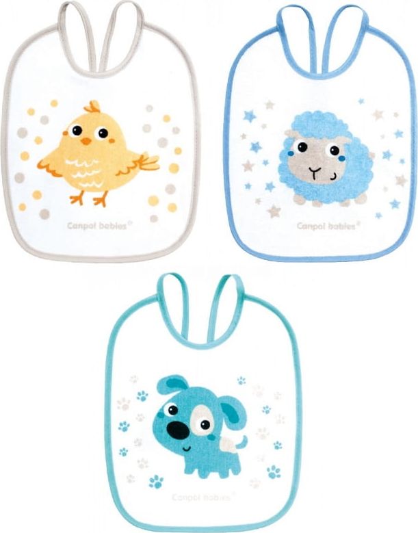 Canpol Śliniak ceratkowo-bawełniany 3 szt. Bunny&Company 2/103 Canpol babies