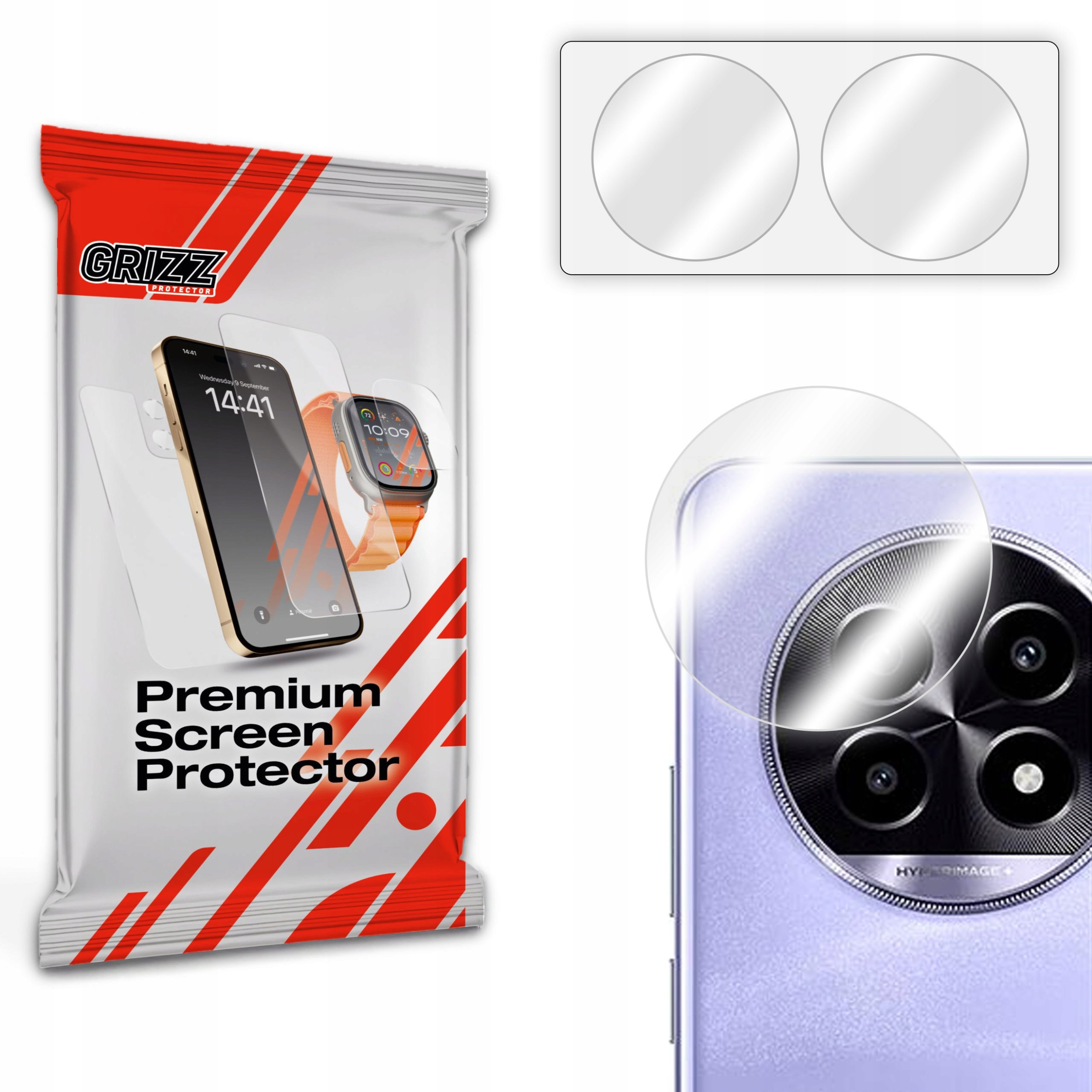 Szkło na aparat GrizzGlass HybridGlass Camera do Realme 14 Pro Lite