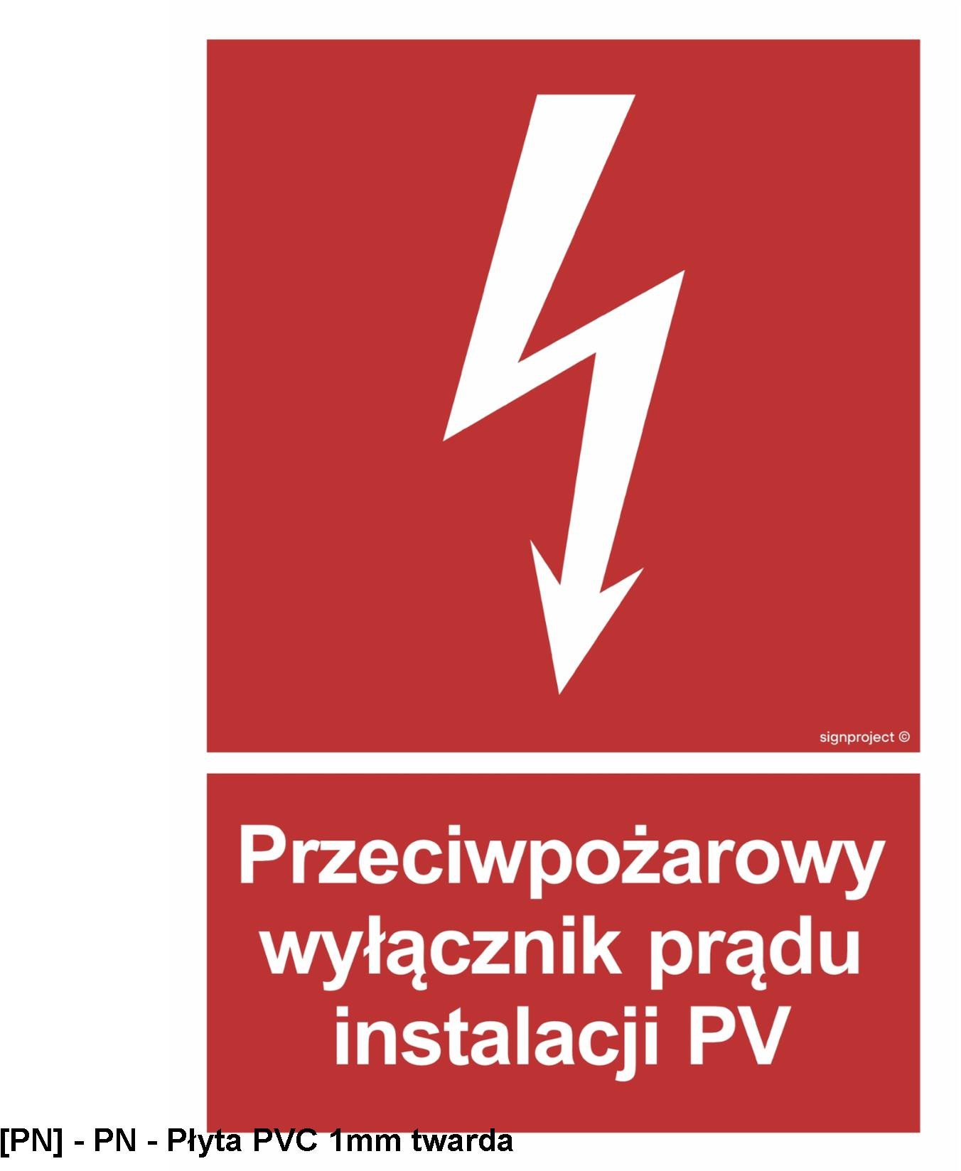 BC145 - Przeciwpożarowy wyłącznik prądu instalacji PV 100x148