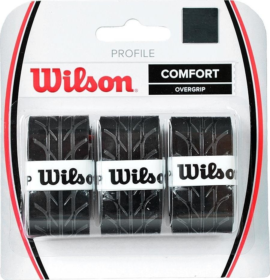 Wilson OWIJKA TENIS. WILSON PROFILE OVERGRIP WRZ4025BK 3szt. czarny