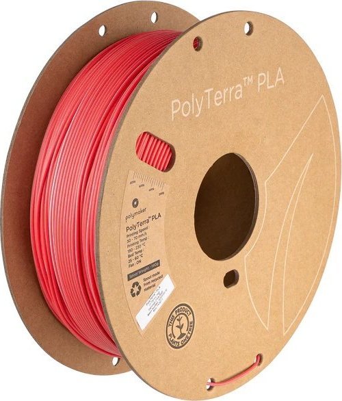 Poly Filament Polymaker PolyTerra PLA Dual Flamingo 1,75mm 1kg - Pink-Red}