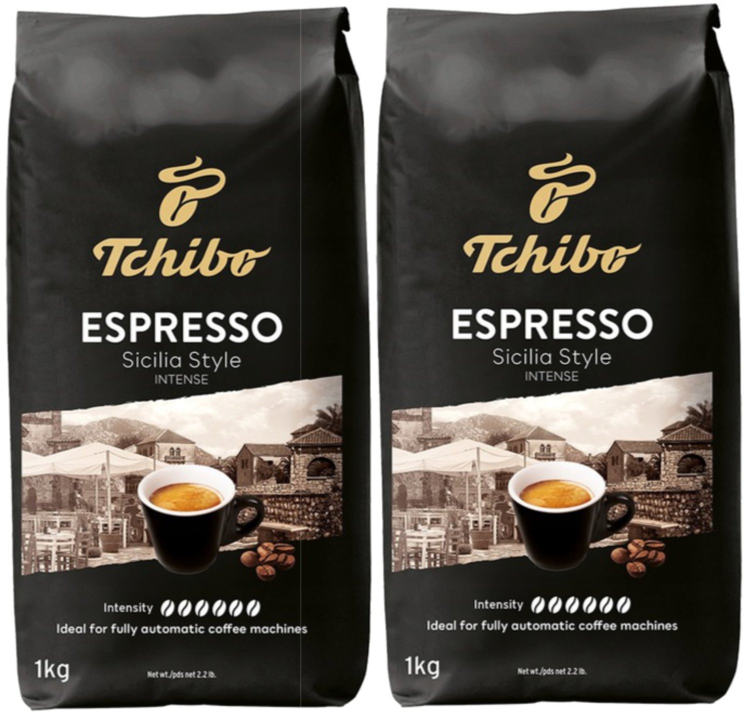 Kawa ziarnista Tchibo Sycylia Kawa Ziarnista Arabika Robusta 1kg x2