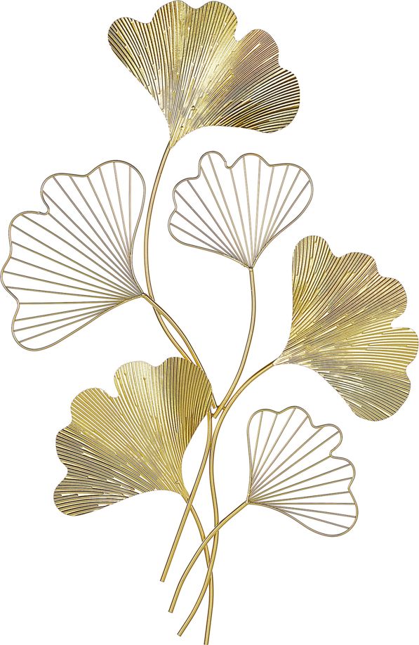 Beliani Dekoracja ścienna złota INDIUM