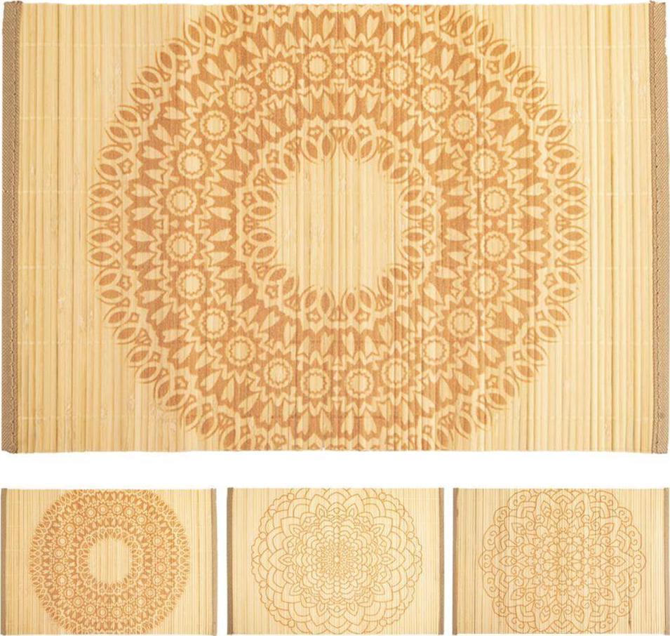 Orion Mata kuchenna zwijana na stół bambusowa podkładka pod talerz talerze sztućce mandala 30x45 cm