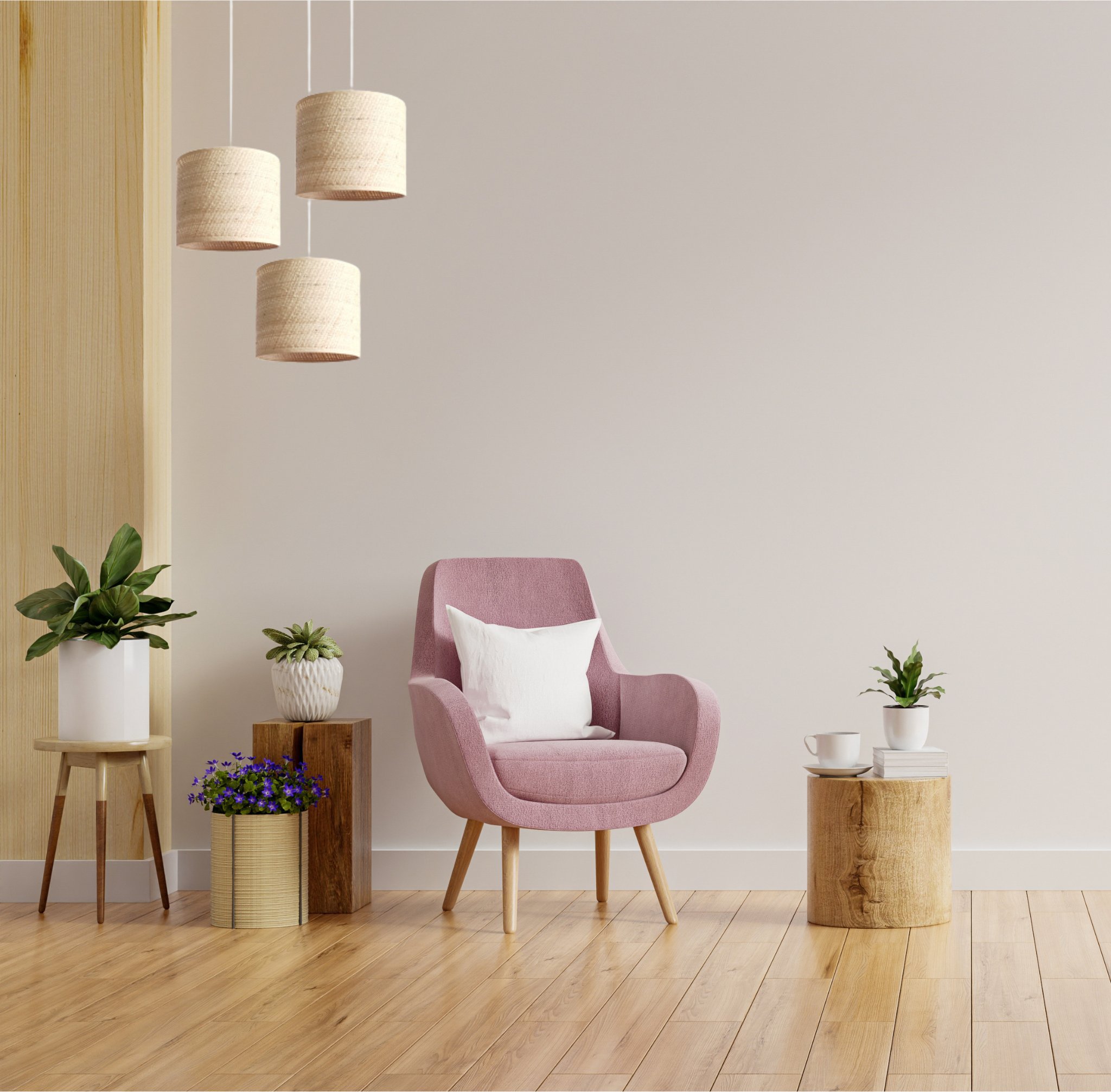 Lampa wisząca Solar Lampa wisząca sufitowa biała żyrandol BOHO rattan 3 żarówki