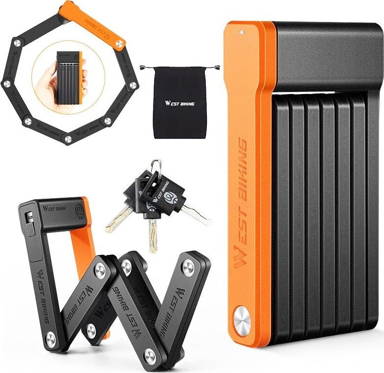 WEST BIKING Zamek rowerowy składany West Biking