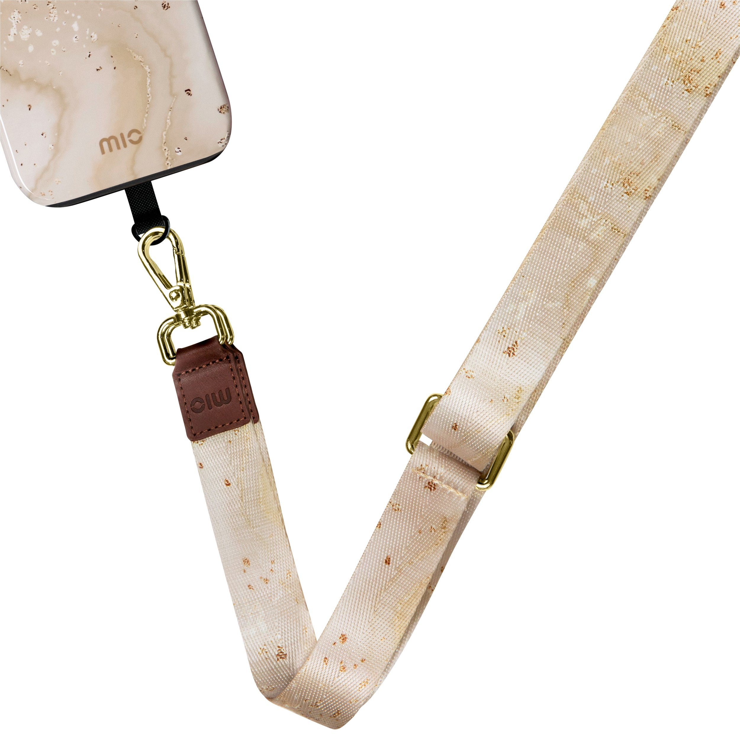 MIO Lanyard strap Gold Marble