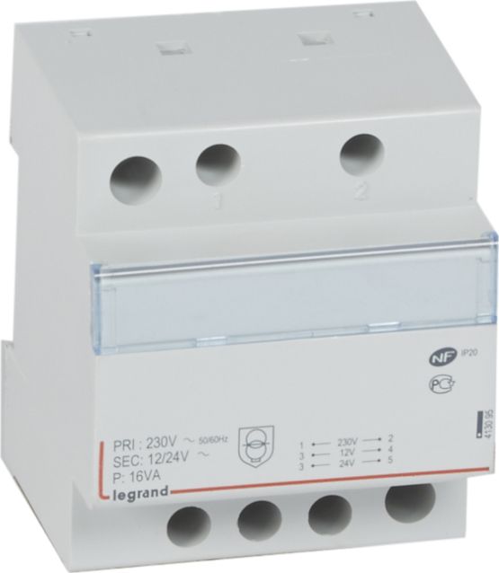 Legrand Transformator bezpieczeństwa modułowy TR316 23024V 16VA