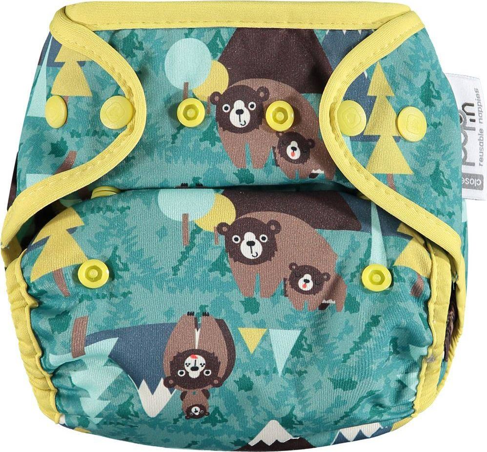 Close Caboo Otulacz, pieluszka wielorazowa Pop-in AIO Bear z napami 4.5-16 kg, 1 szt.