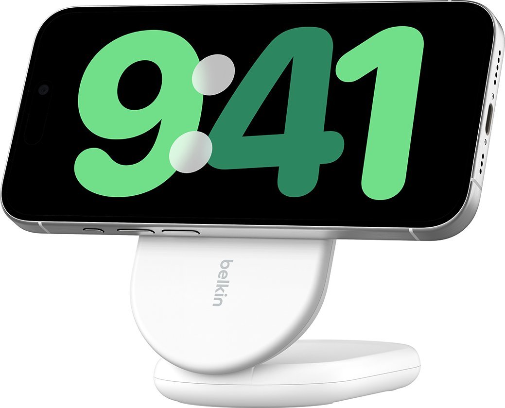 Belkin Ładowarka indukcyjna składana MagsSafe Qi2 15W biała