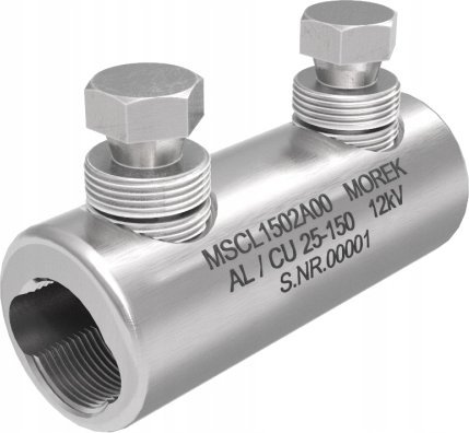 MOREK Złączka śrubowa MSCL150 Al/Cu 25-150mm² 12kV 2xśruba aluminiowa zrywalna MSCL1502A00