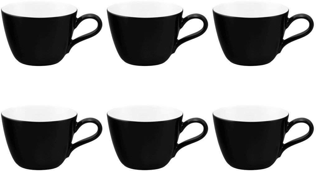 SELTMANN LIFE FASHION GLAMOROUS BLACK Zestaw 6 filiżanek do kawy 240 ml