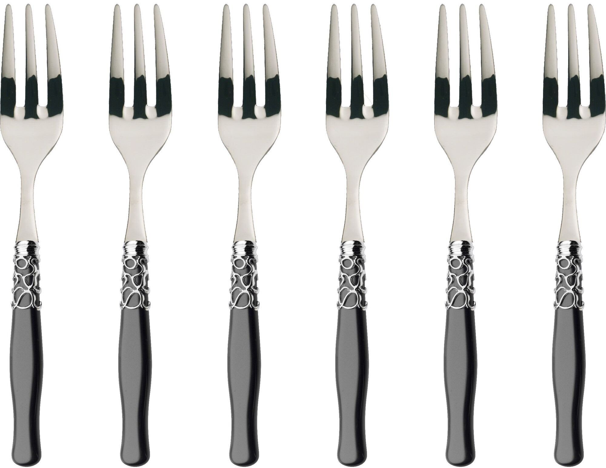 SELENE CZARNY Widelczyki do ciasta