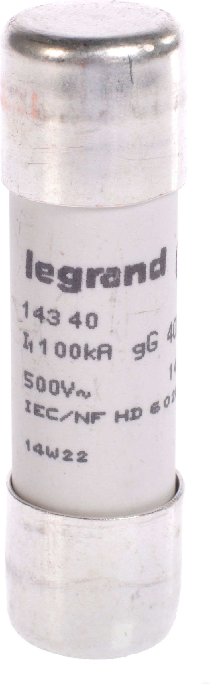 Legrand Wkładka bezpiecznikowa cylindryczna 40A gL 500V HPC 14 x 51mm (014340)