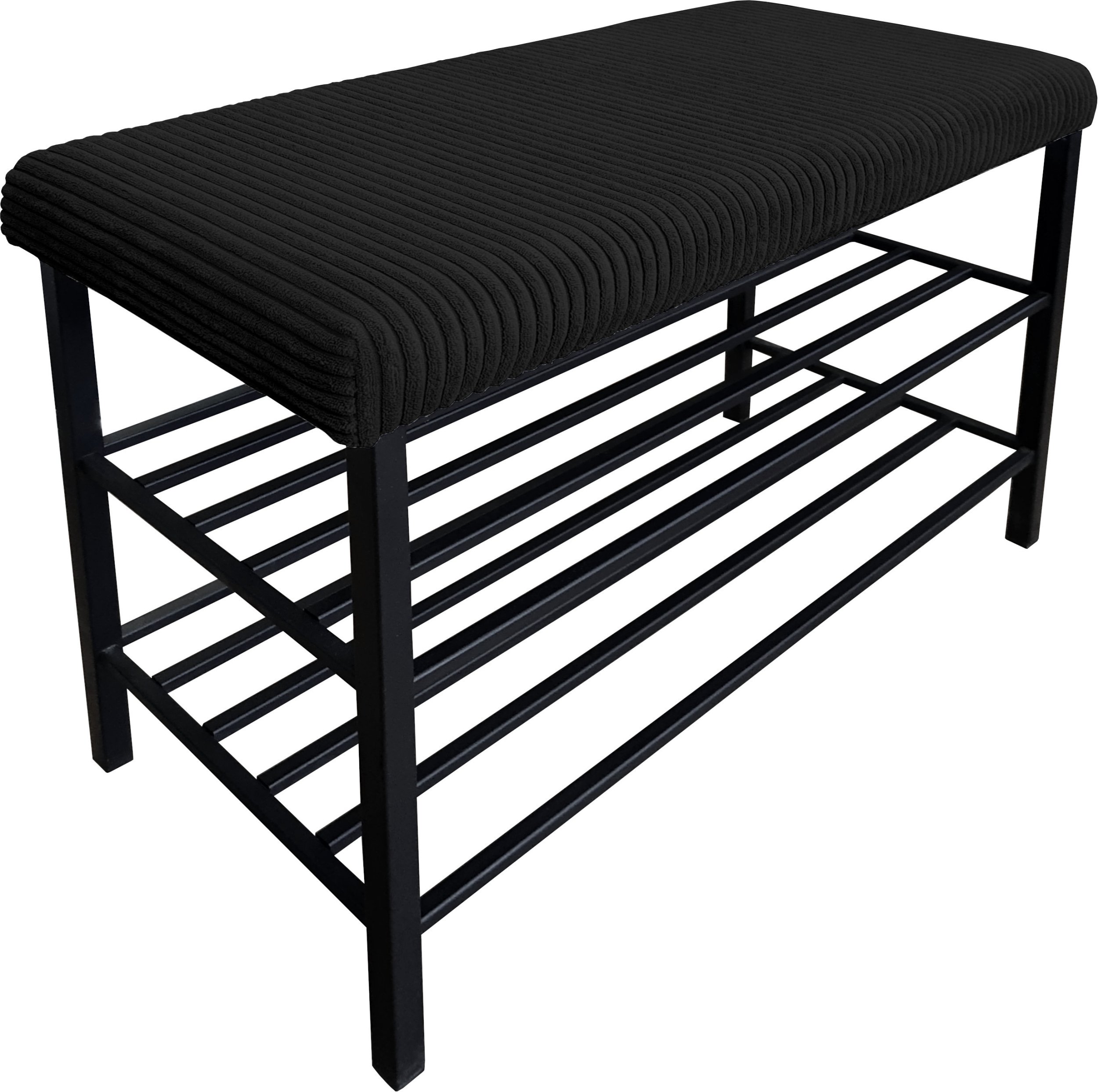 Szafka na buty Regał Półka stelaż czarny POSO 135