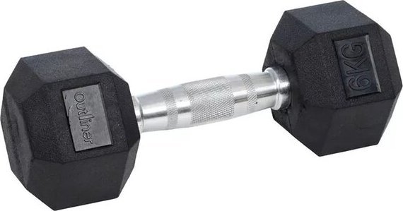 Outliner ‎‎Hantel YLDB35 gumowany 1 x 6 kg