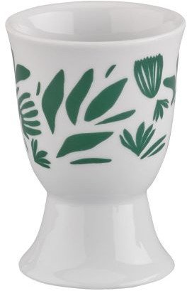 Cilio Kieliszek na jajko Amici, porcelana, śred. 5 x 7 cm, zielone liście