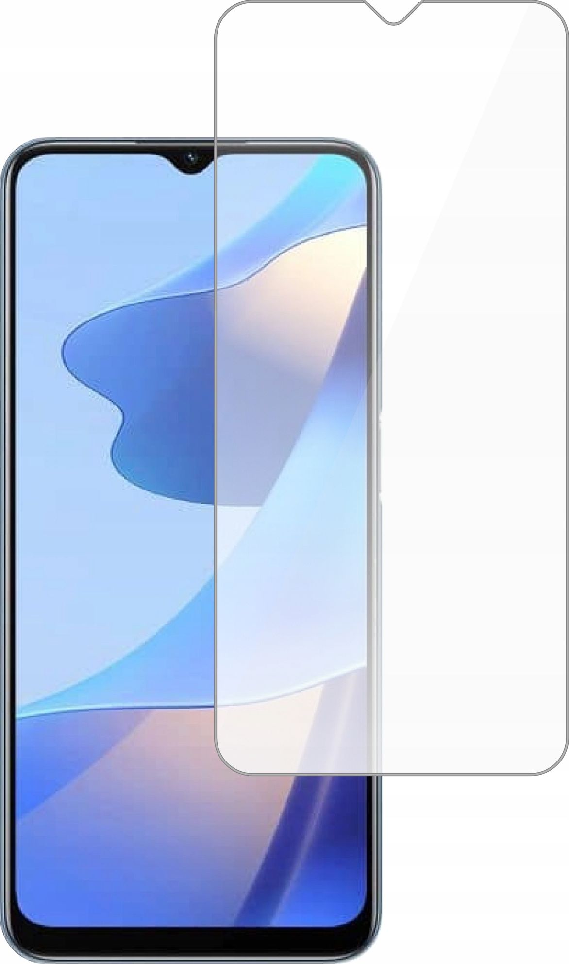 etumi Szkło Hartowane 9H Do Oppo A16 / A16S Szybka Szkiełko Ochronne Na Ekran Twarde Płaskie Przód / Ochrona Matrycy Telefonu Glas0386