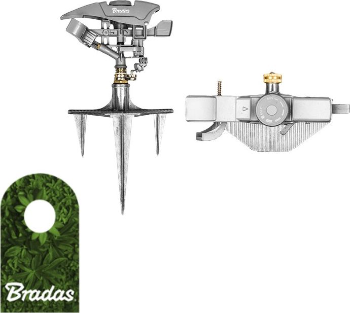 Bradas Zraszacz pulsacyjny TRITON XL na trójzębnym kolcu WHITE LINE 2518