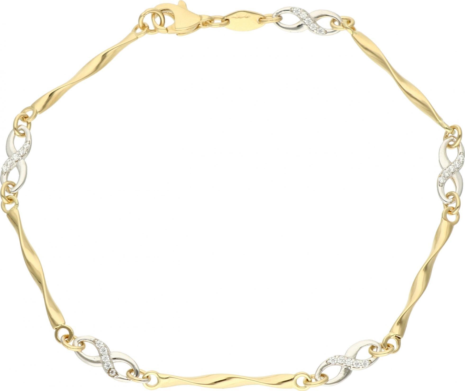 Rosanto Złota bransoletka z nieskończonością 19 cm 585 14k