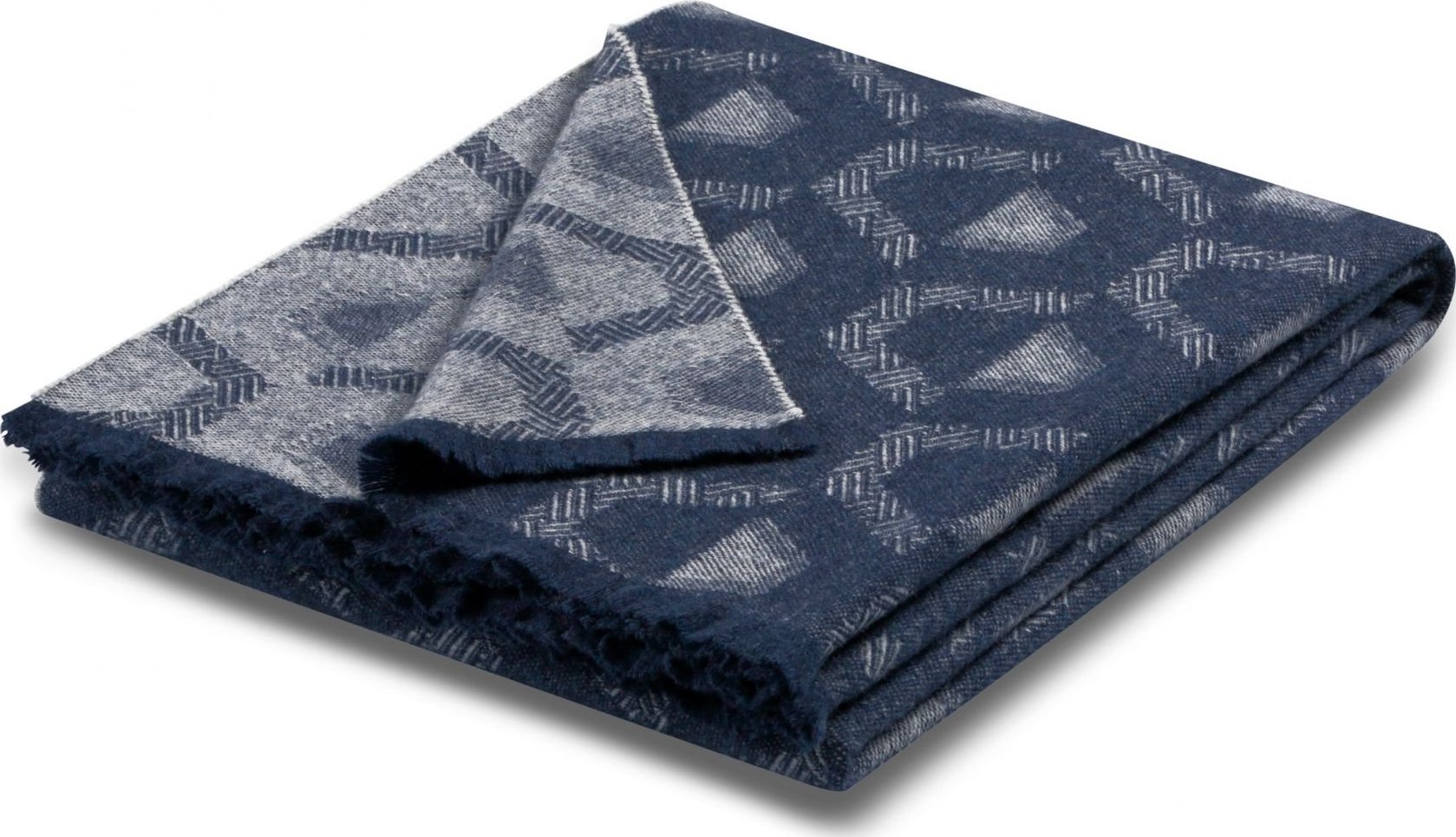 Biederlack Koc Shadow Blue 130 x 170cm Biederlack 765659