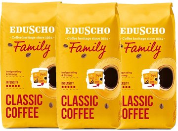 Kawa ziarnista Tchibo Zestaw Kawa ziarnista Eduscho Family 1kg x3