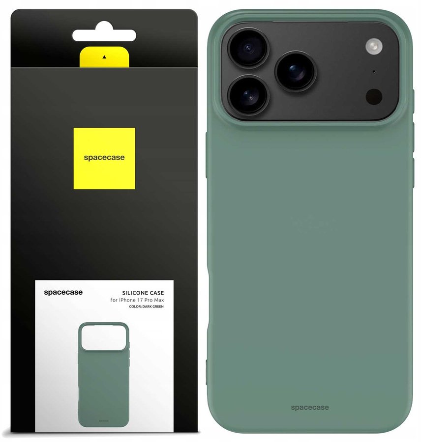 Spacecase Etui Silicone Case 3.0 iPhone 17 Pro Max dark green standard