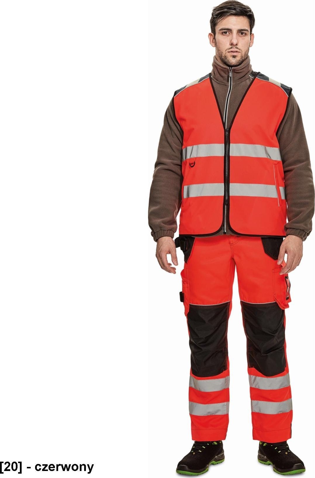 CERVA KNOXFIELD HI-VIS - kamizelka - czerwony M
