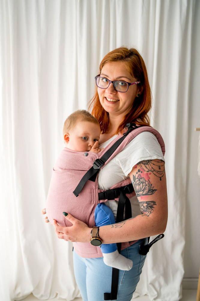 Kavka Nosidełko Kavka MultiAge - Tea Rose Linen Regulowane