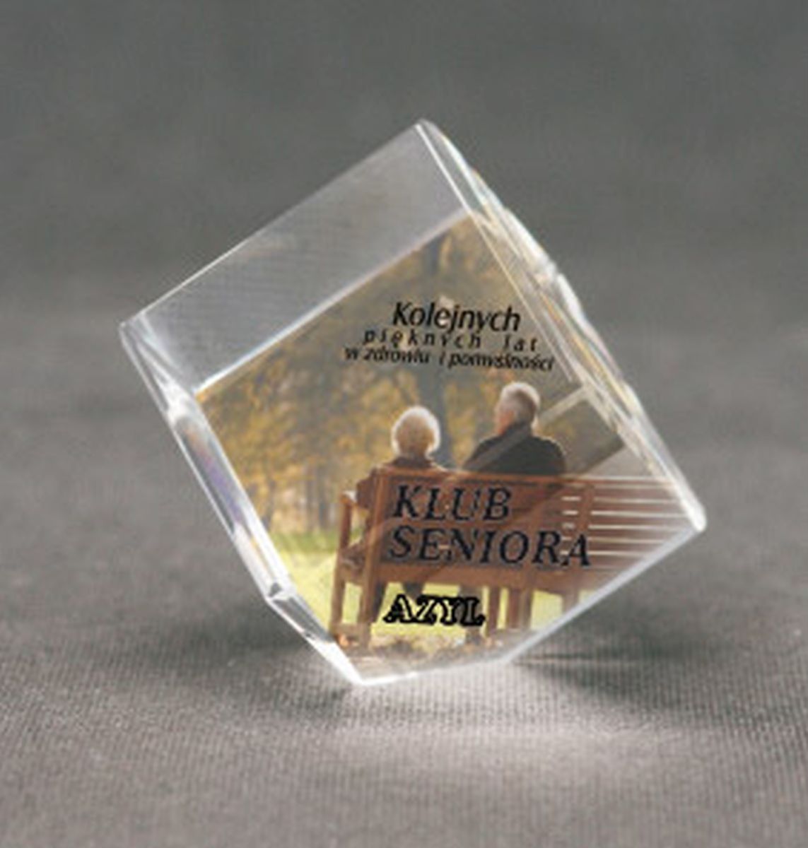 Victoria Sport Trofeum szklane z nadrukiem kolorowym LuxorJet i etui