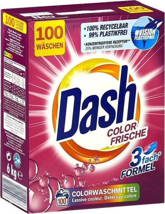 DASH Proszek do prania DASH Color Frische 100 prań 6 kg