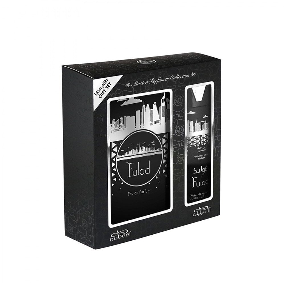Set Nabeel: Fulad, Eau De Parfum, For Men, 100 ml + Fulad, Deodorant Spray, For Men, 100 ml For Men